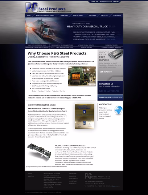 P-G-Steel-Products Homepage 1440px