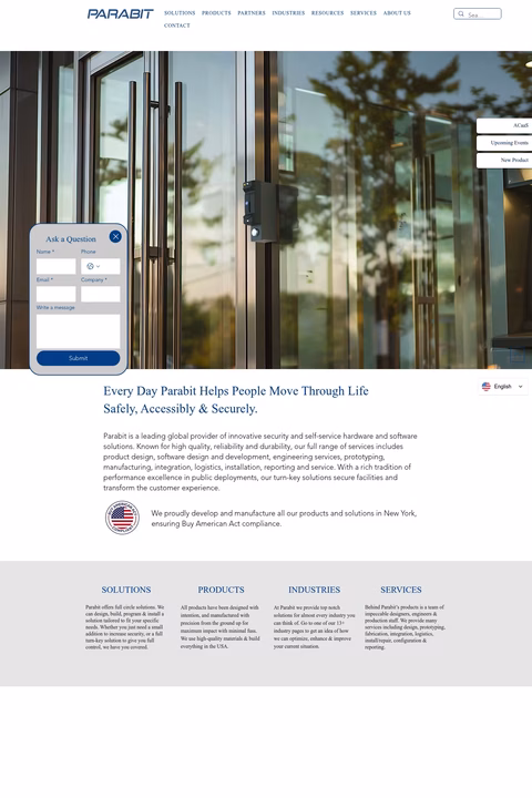 Parabit-Systems Homepage 1440px