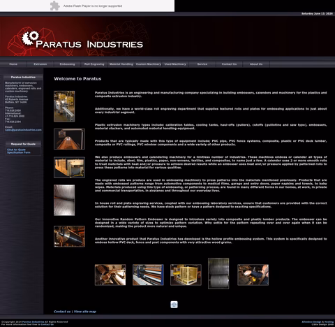 Paratus-Industries Homepage 1440px