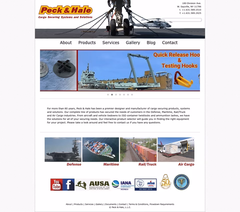 Peck-Hale Homepage 1440px