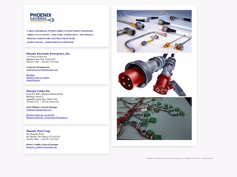 Phoenix-Electronics Homepage 1440px