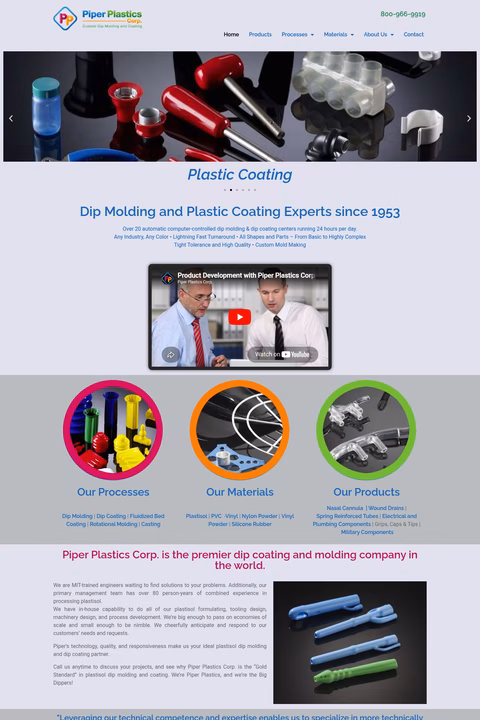 Piper-Plastics Homepage 1440px