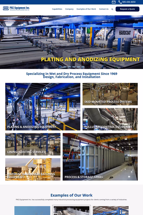 Pkg-Equipment Homepage 1440px