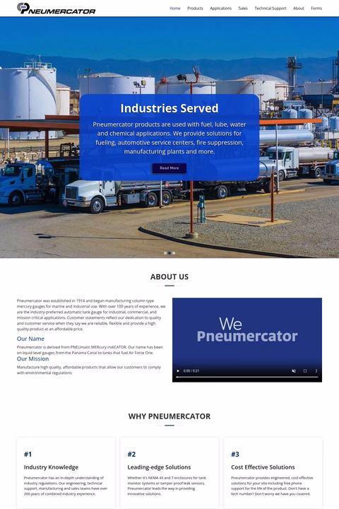 Pneumercator Homepage 1440px