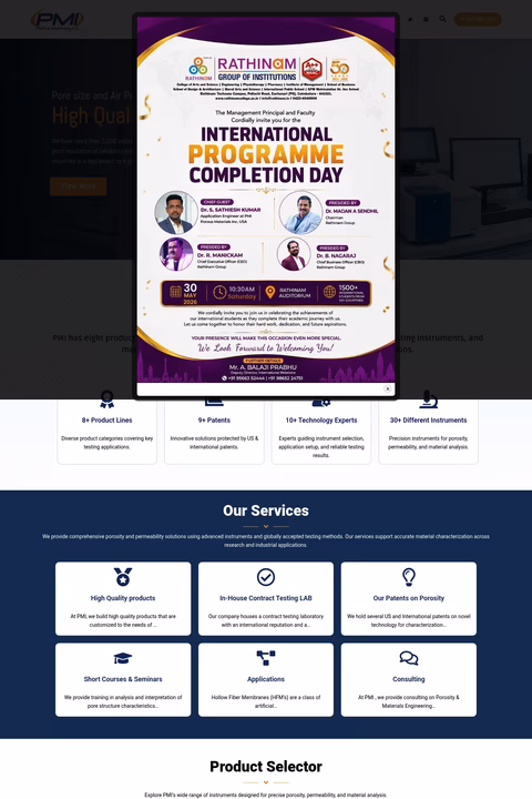 Porous-Materials-Inc Homepage 1440px