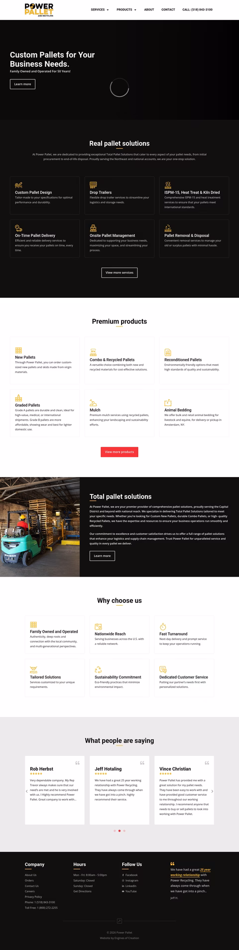 Power-Pallet-Inc Homepage 1440px