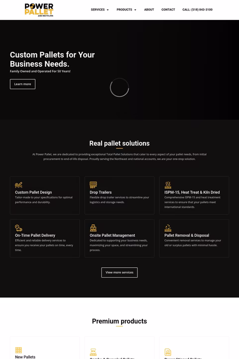 Power-Pallet-Inc Homepage 1440px