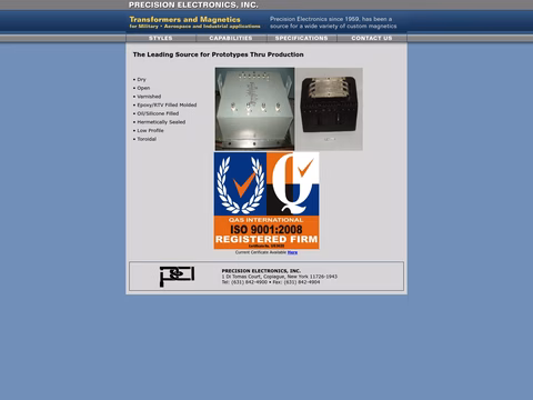 Precision-Electronics Homepage 1440px