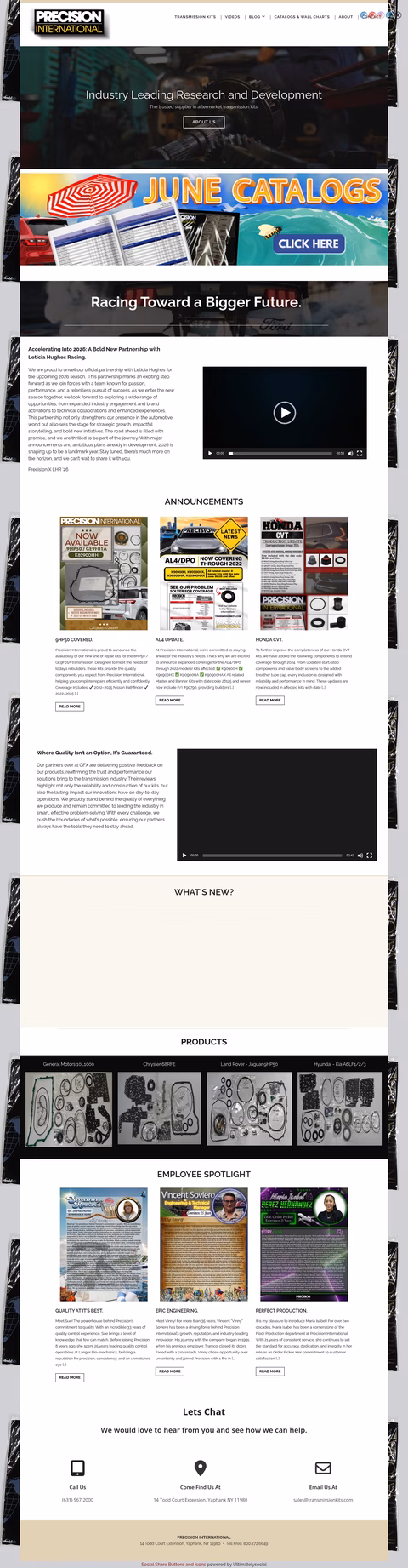 Precision-International Homepage 1440px