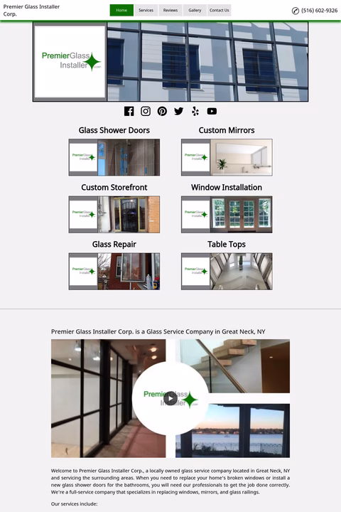 Premier-Glass-Installer Homepage 1440px