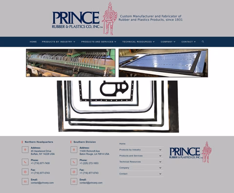 Prince-Rubber-Plastics Homepage 1440px