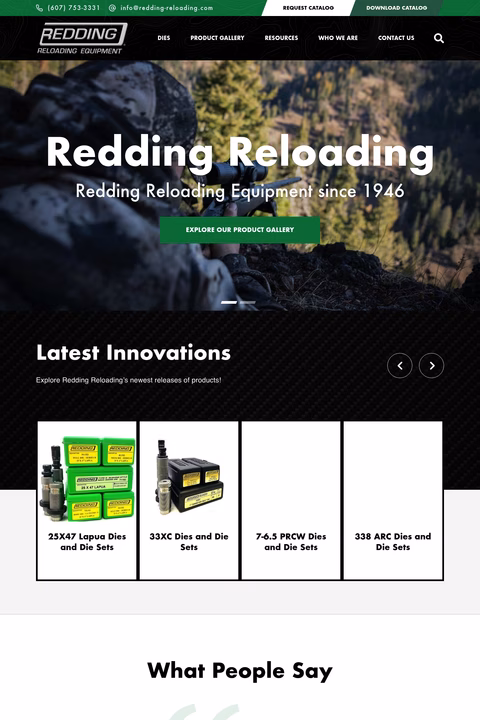 Redding-Reloading-Equipment Homepage 1440px