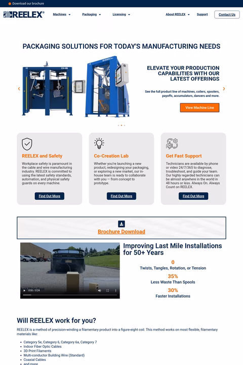 Reelex-Packaging-Solutions Homepage 1440px