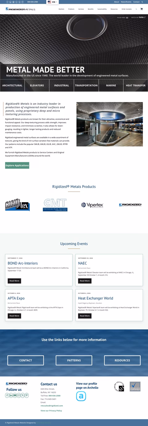 Rigidized-Metals-Corporation Homepage 1440px
