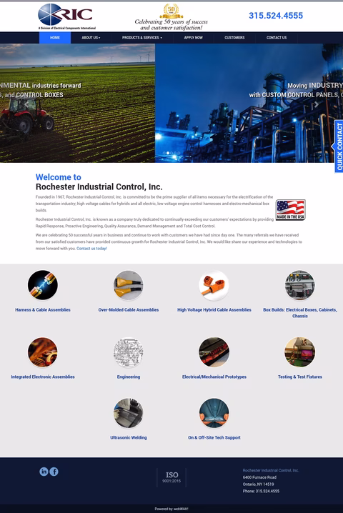 Rochester-Industrial-Control Homepage 1440px