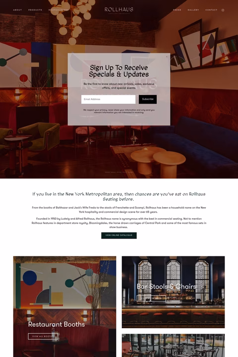 Rollhaus-Seating-Products Homepage 1440px