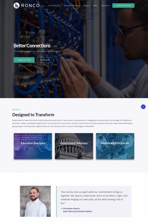 Ronco Homepage 1440px