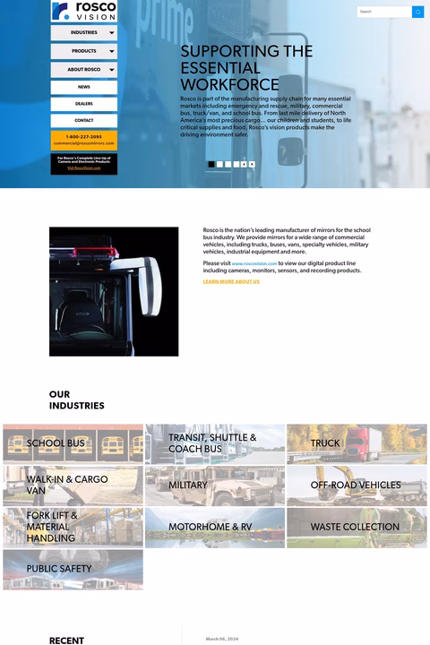 Rosco-Vision Homepage 1440px