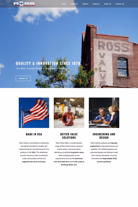 Ross-Valve-Manufacturing Homepage 1440px