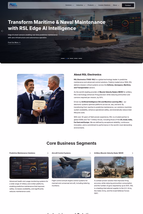 Rsl-Electronics Homepage 1440px