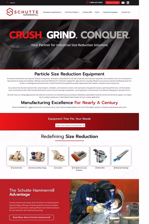 Schutte-Hammermill Homepage 1440px