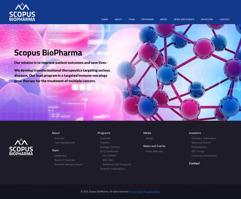 Scopus-Biopharma Homepage 1440px