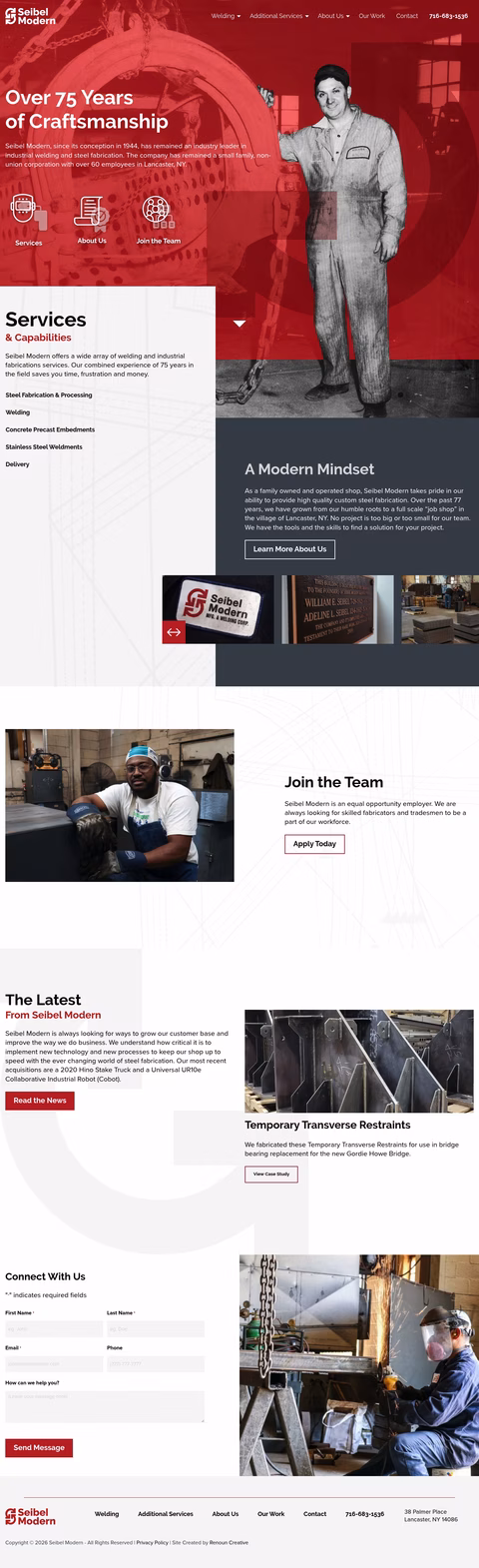 Seibel-Modern-Manufacturing-Welding Homepage 1440px