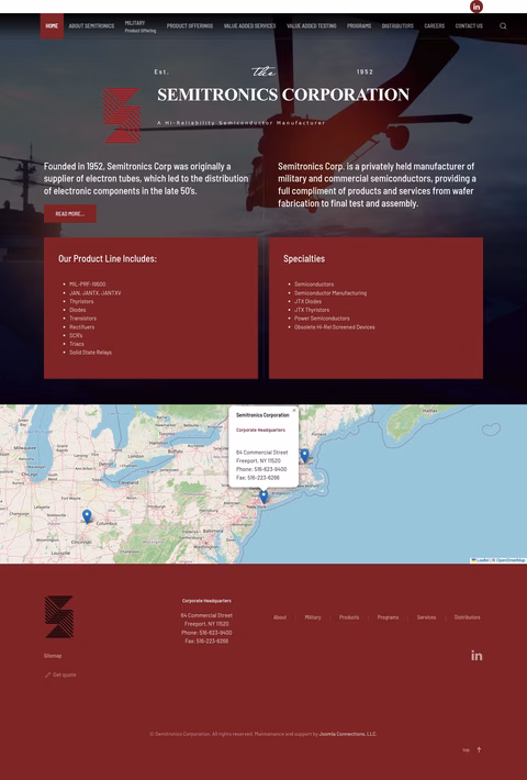 Semitronics-Corporation Homepage 1440px