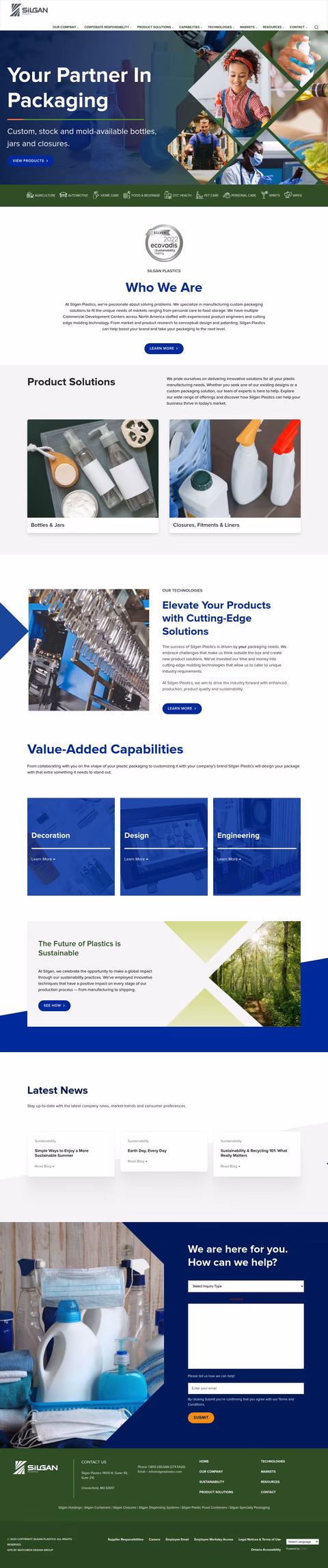 Silgan-Plastics Homepage 1440px