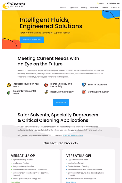 Solvents-Company Homepage 1440px
