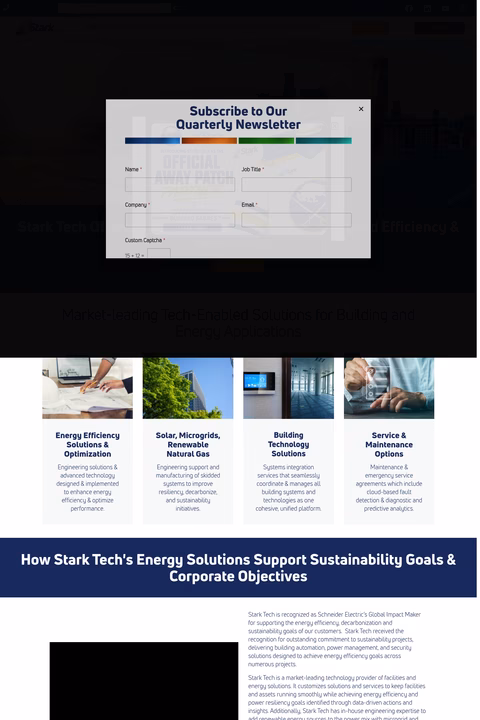 Stark-Tech Homepage 1440px