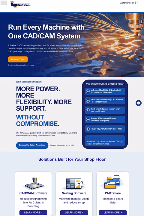 Striker-Systems Homepage 1440px