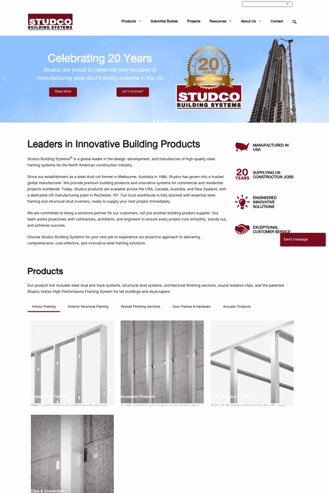 Studco-Building-Systems Homepage 1440px