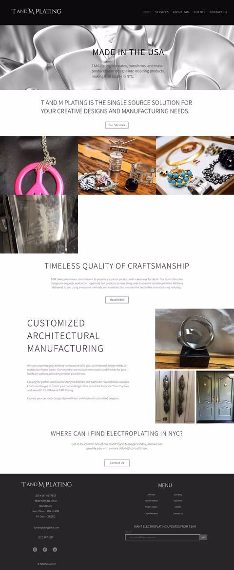 T-M-Plating Homepage 1440px