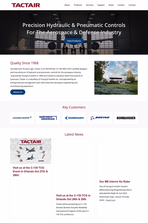 Tactair-Fluid-Controls Homepage 1440px
