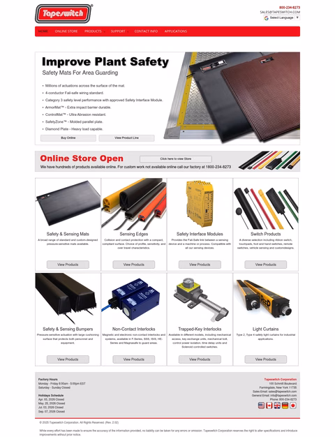 Tapeswitch Homepage 1440px