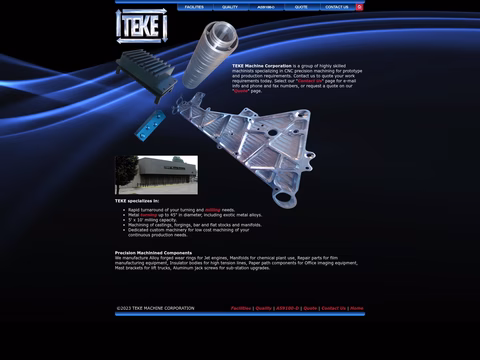 Teke-Machine Homepage 1440px