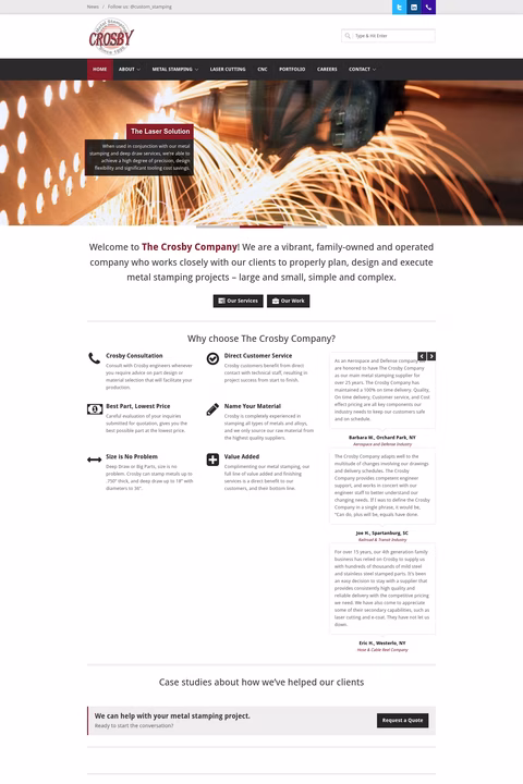 The-Crosby-Company Homepage 1440px