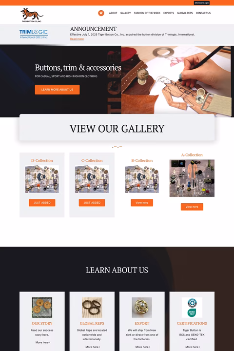 Tiger-Button Homepage 1440px