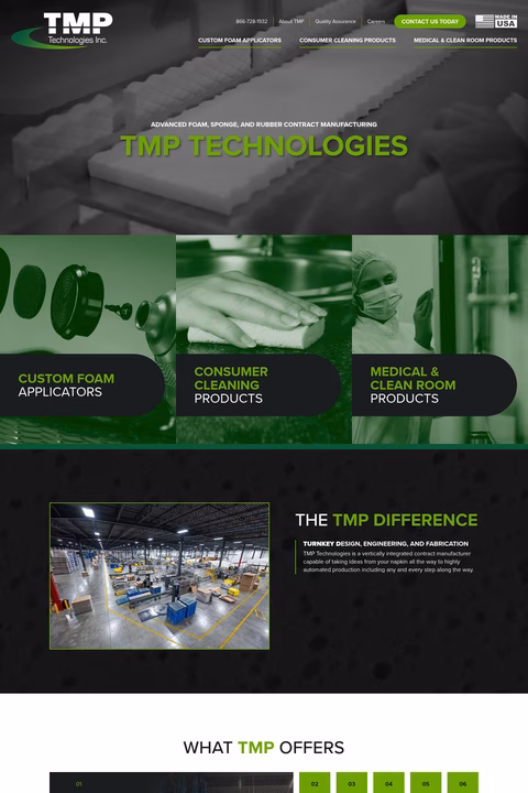 Tmp-Technologies Homepage 1440px