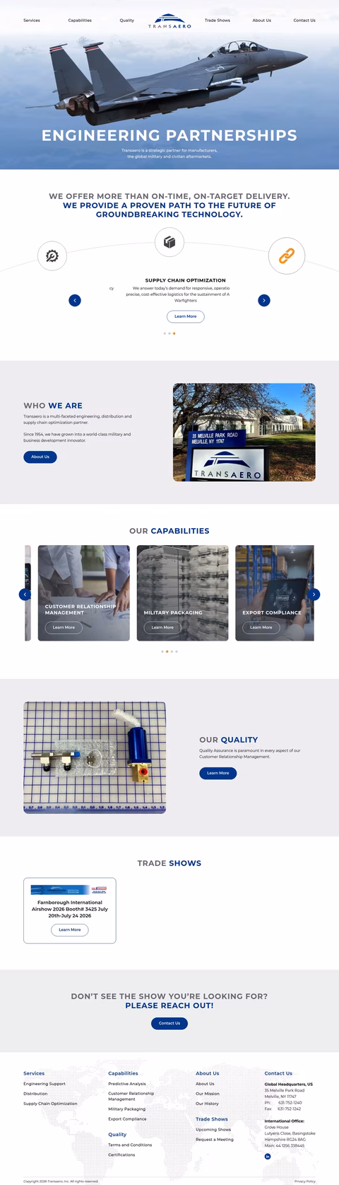 Transaero Homepage 1440px