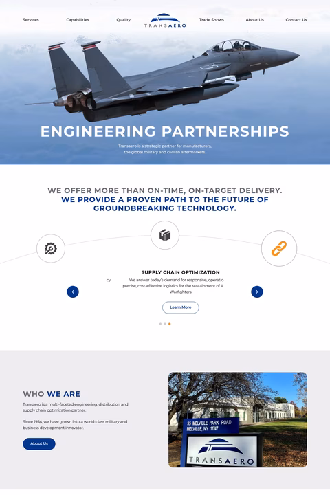 Transaero Homepage 1440px
