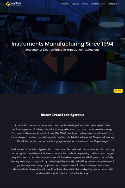 Transtech-Systems Homepage 1440px