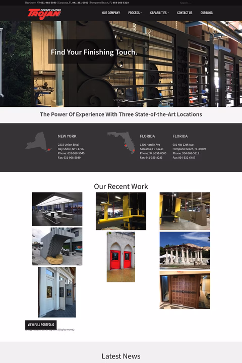 Trojan-Powder-Coating Homepage 1440px