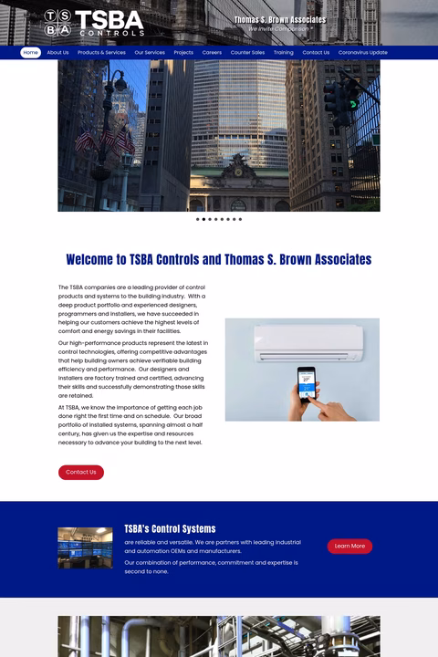 Tsba-Controls Homepage 1440px