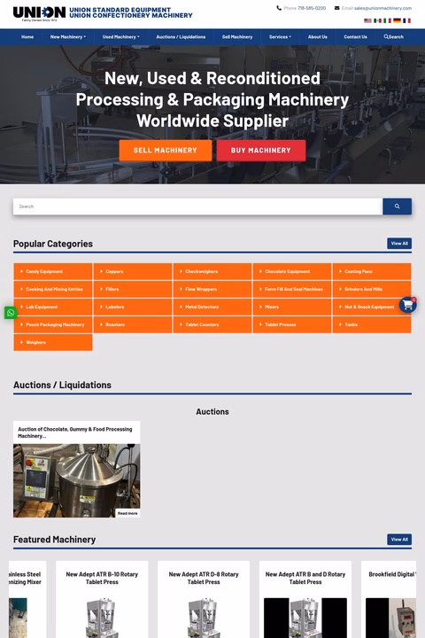 Union-Machinery Homepage 1440px