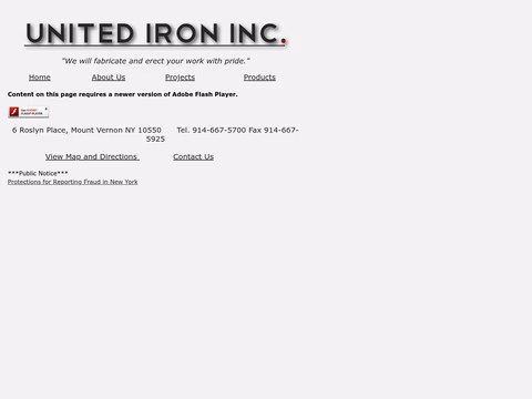 United-Iron-Inc Homepage 1440px