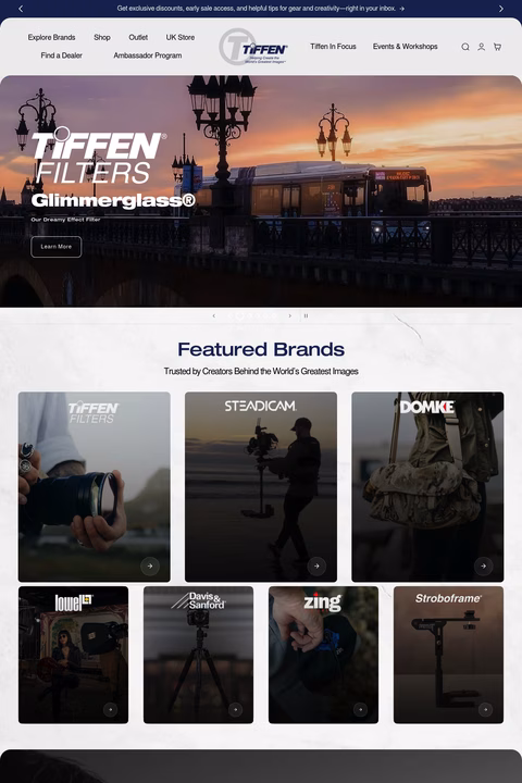The-Tiffen-Company Homepage 1440px