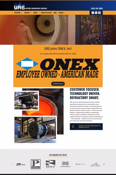 Upstate-Refractory-Services Homepage 1440px