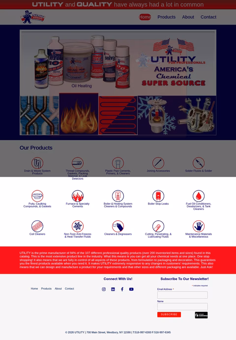 Utility-Chemicals Homepage 1440px